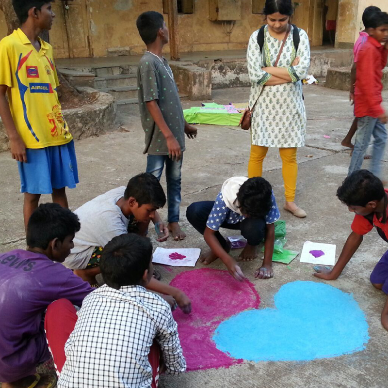 Children taking part in an educational activity